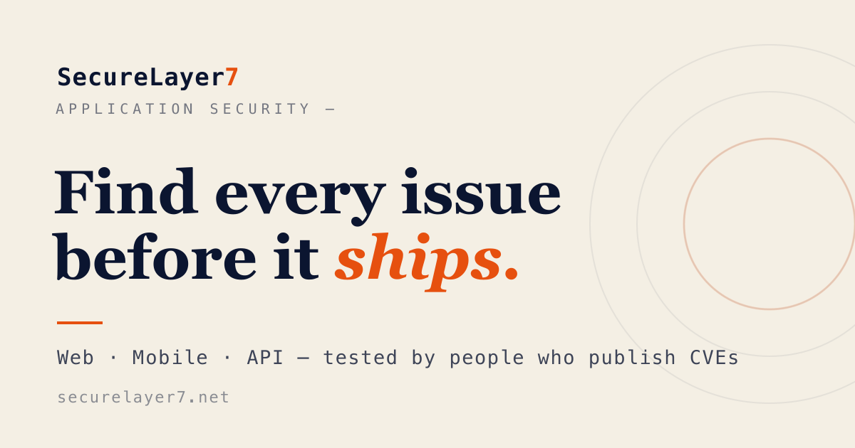 Application Security Testing Services | SecureLayer7