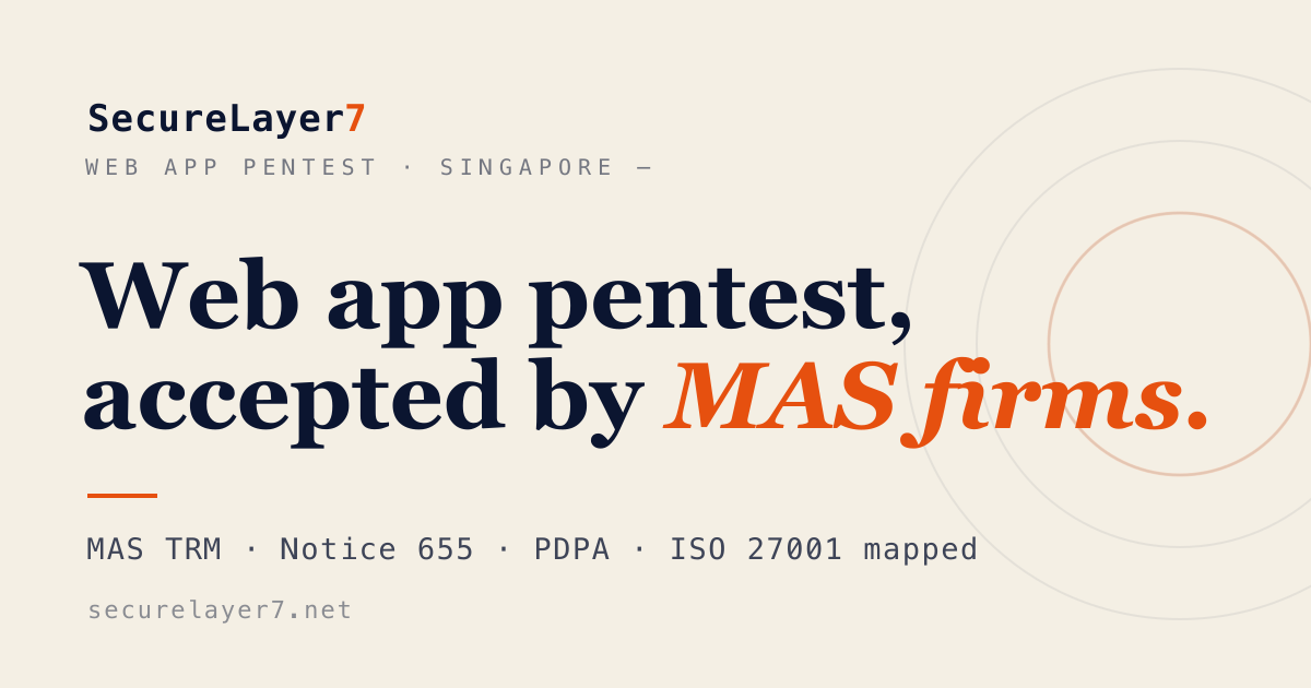 Web Application Penetration Testing Services in Singapore | SecureLayer7